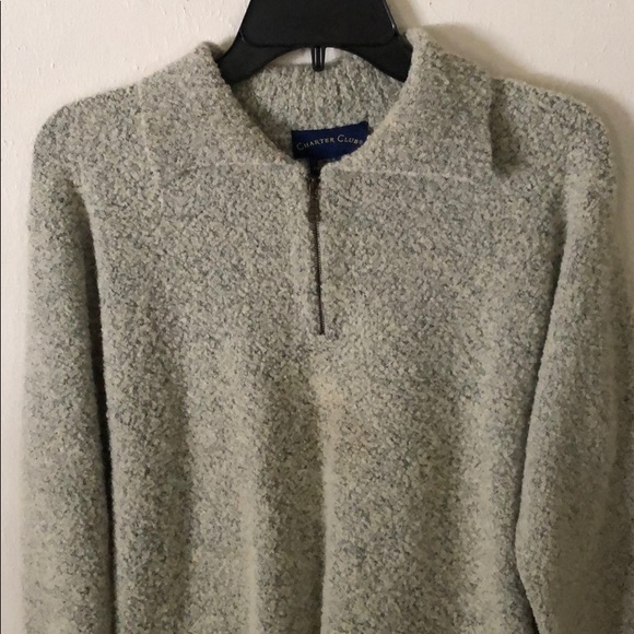 Charter Club quarter zip sweater - Picture 3 of 4